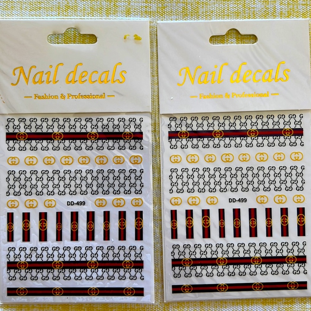 Nail design GUCCI stickers for all types of nails 💅 🔥🎁sale by 2for1
